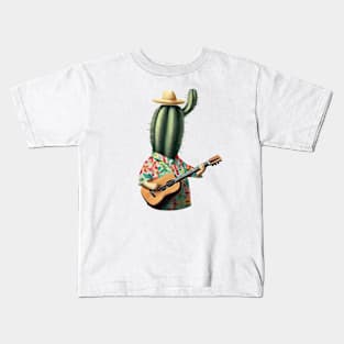 Mr Cactus on Holiday Kids T-Shirt